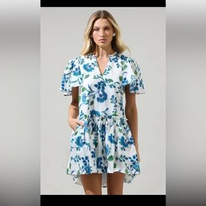 Sugarlips Samara floral Rock A By Trapeze Mini Dress size M